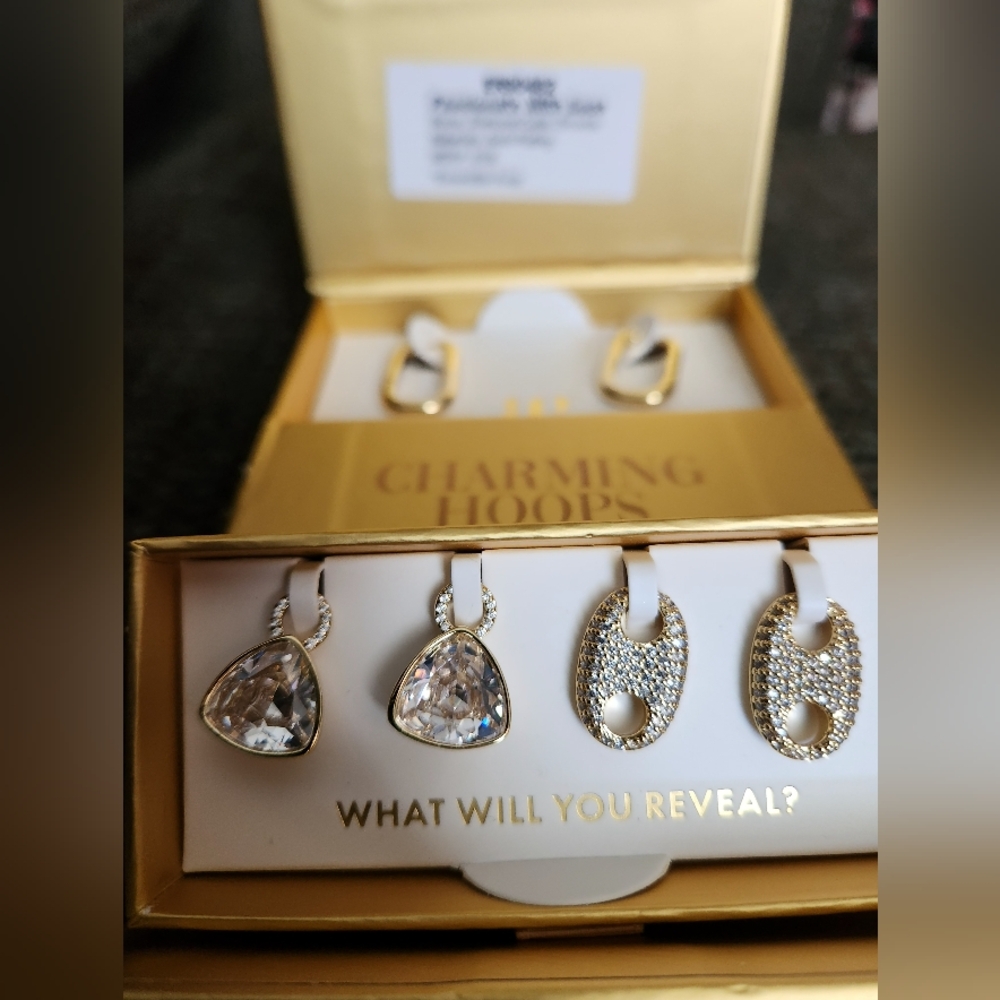 Gold and Silver Earrings Set